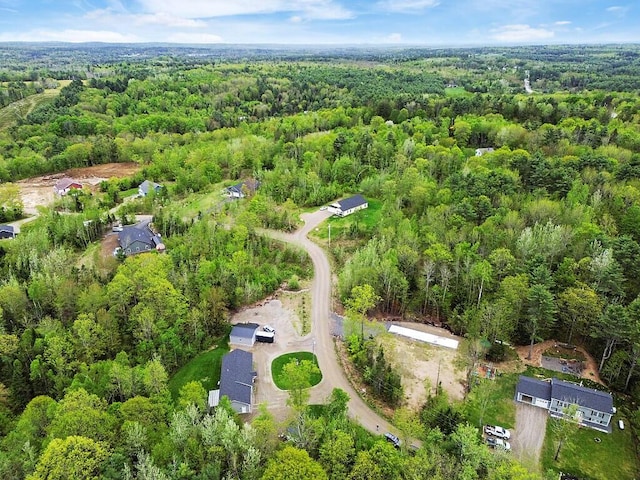 38 Deer Ridge Ln, Windsor, ME 04363 - aerial view of property's location featuring a heavily wooded area