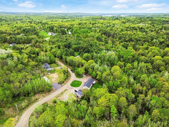38 Deer Ridge Ln, Windsor, ME 04363 - bird's eye view of a heavily wooded area
