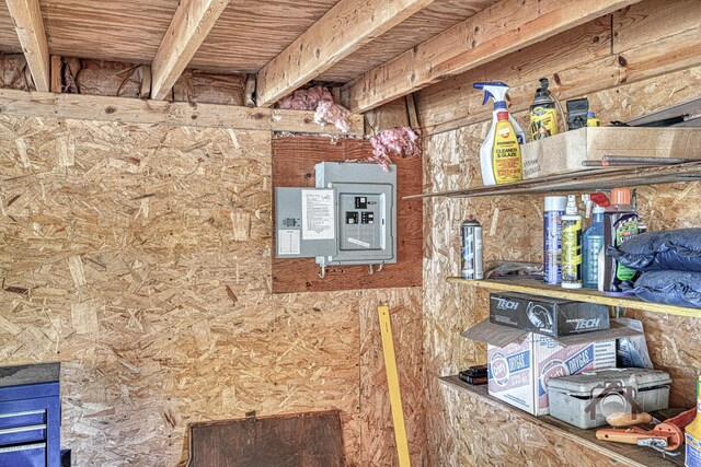 5 Skyline Dr, Chelsea, ME 04330 - detailed view of electric panel