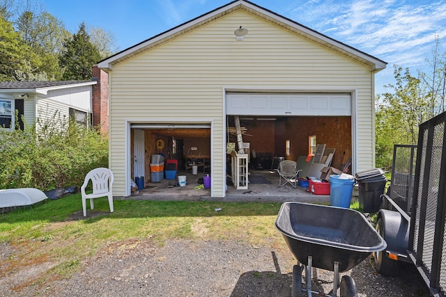 5 Skyline Dr, Chelsea, ME 04330 - view of detached garage