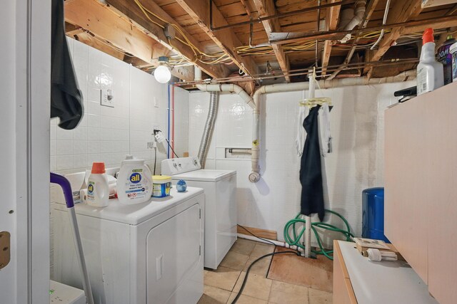 5 Skyline Dr, Chelsea, ME 04330 - washroom with separate washer and dryer