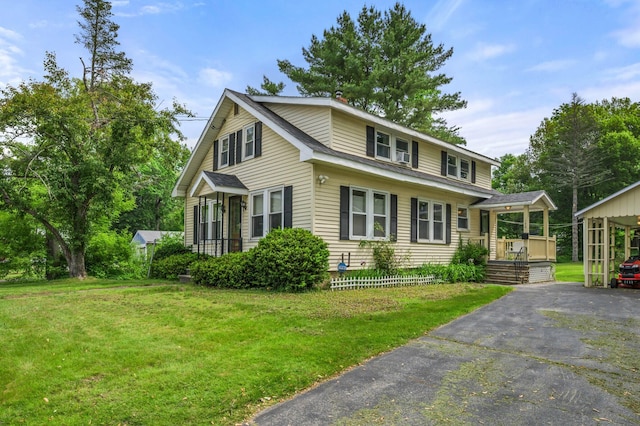 148 Water St, Randolph, ME 04346 - traditional home with a front yard and driveway