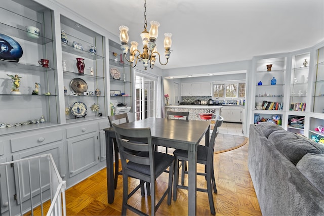 42 Sugarloaf Ln, Bangor, ME 04401 - dining space with a chandelier