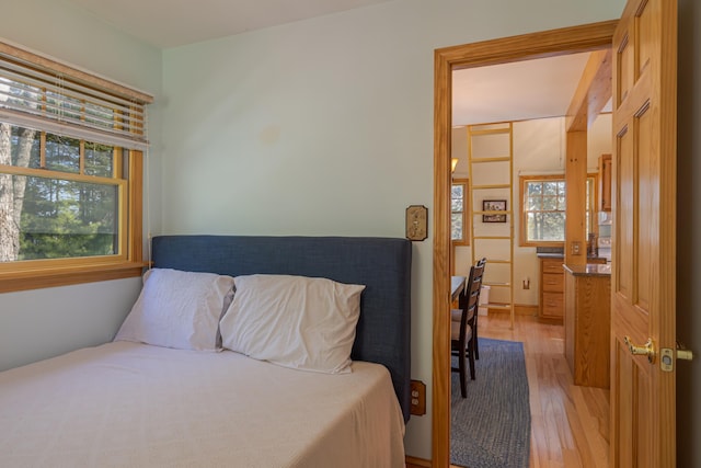 139 Havey Point Rd, Hancock, ME 04640 - bedroom with light wood-type flooring
