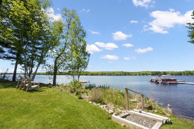 1270 Lakeview Dr Unit 11, China, ME 04358 - water view with a boat dock