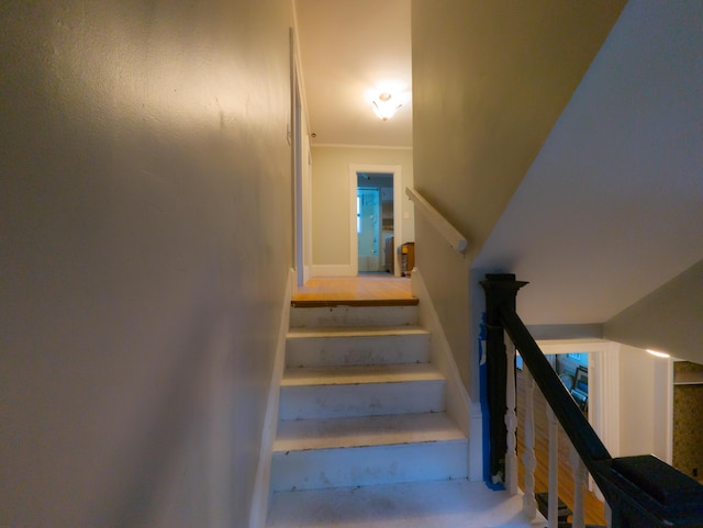 view of stairway