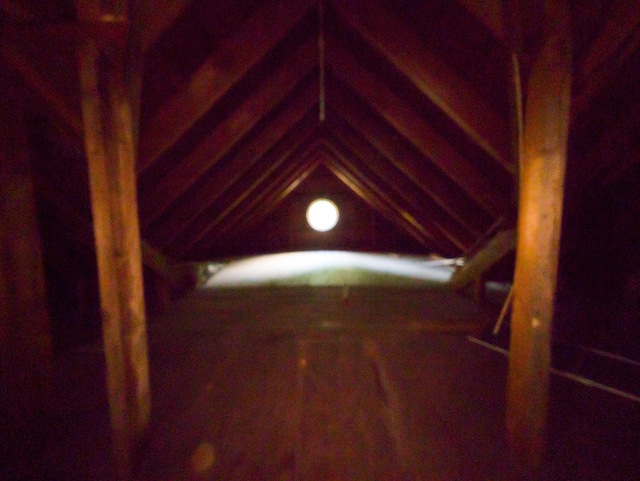 view of attic