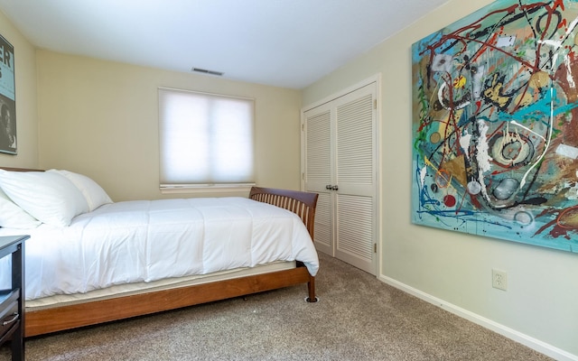 19 Brookside Dr, Falmouth, ME 04105 - bedroom with a closet, carpet flooring, and baseboards