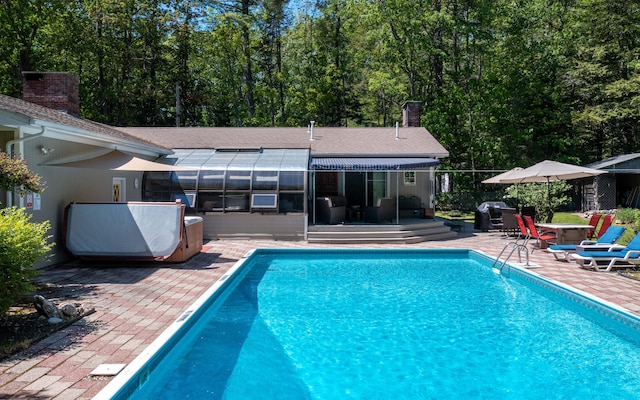 19 Brookside Dr, Falmouth, ME 04105 - outdoor pool featuring a patio area