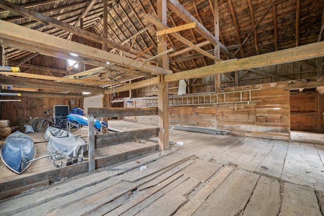 246 Coombs Rd, Brunswick, ME 04011 - miscellaneous room featuring high vaulted ceiling