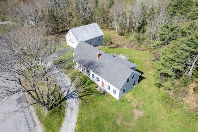 246 Coombs Rd, Brunswick, ME 04011 - aerial view of property and surrounding area with a forest