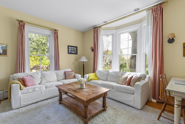 37 Mountain St, Camden, ME 04843 - living room featuring healthy amount of natural light and wood finished floors