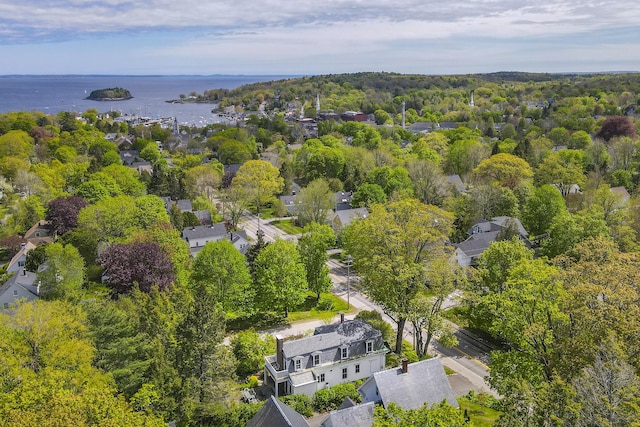 37 Mountain St, Camden, ME 04843 - drone / aerial view of a large body of water