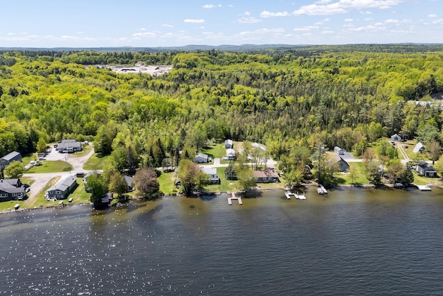 117 Pinkhams Cove Rd, Belgrade, ME 04917 - aerial view of a forest and a large body of water