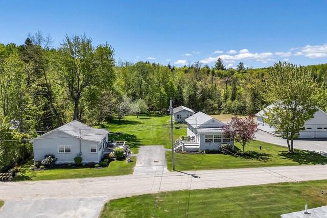 117 Pinkhams Cove Rd, Belgrade, ME 04917 - view from above of property featuring a heavily wooded area