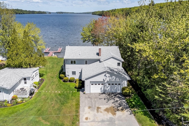 117 Pinkhams Cove Rd, Belgrade, ME 04917 - view from above of property featuring a large body of water