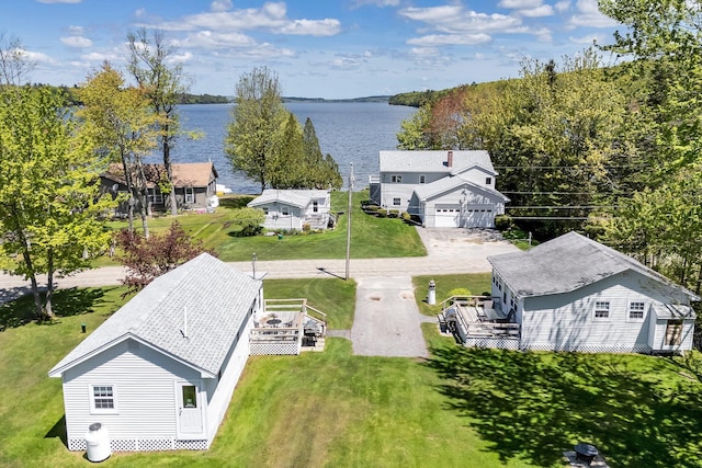 117 Pinkhams Cove Rd, Belgrade, ME 04917 - aerial view of property and surrounding area with a nearby body of water