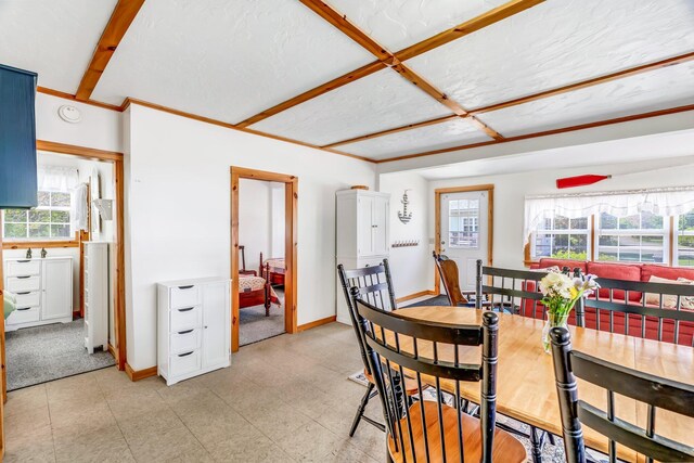 117 Pinkhams Cove Rd, Belgrade, ME 04917 - dining space with baseboards