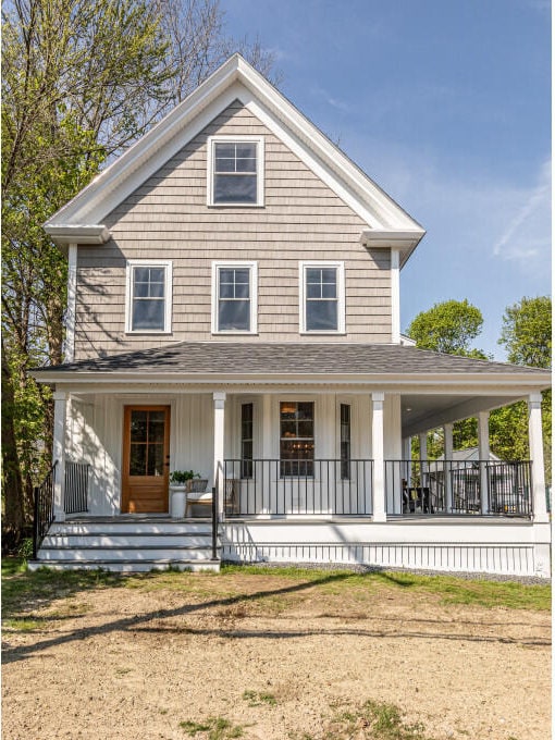 104 Woodbridge Rd, York, ME 03909 - view of front of home with covered porch