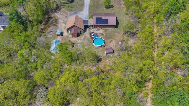 19 Pine Acres Dr, Cornish, ME 04020 - aerial view of property and surrounding area with a pool area
