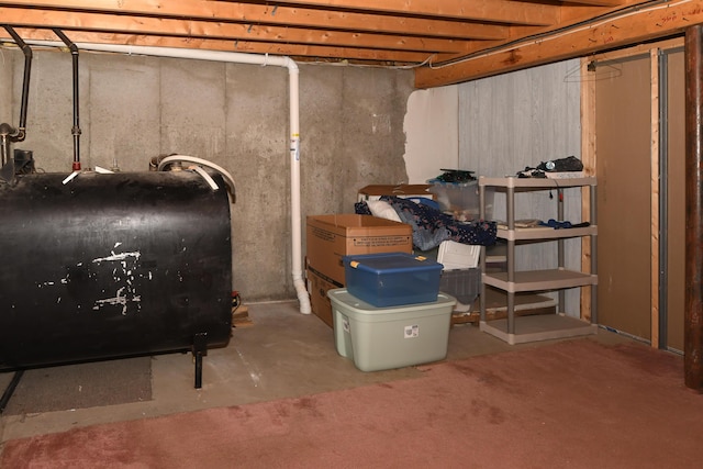 19 Pine Acres Dr, Cornish, ME 04020 - unfinished below grade area with heating fuel