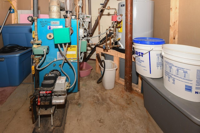 19 Pine Acres Dr, Cornish, ME 04020 - utility room with gas water heater