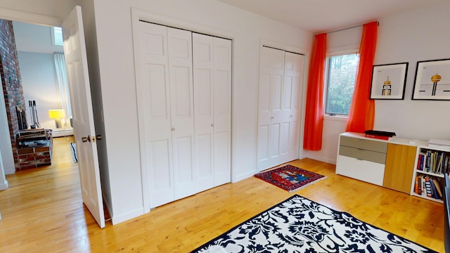 28 Meadow Ln, Brewer, ME 04412 - entrance foyer featuring light wood finished floors and baseboard heating
