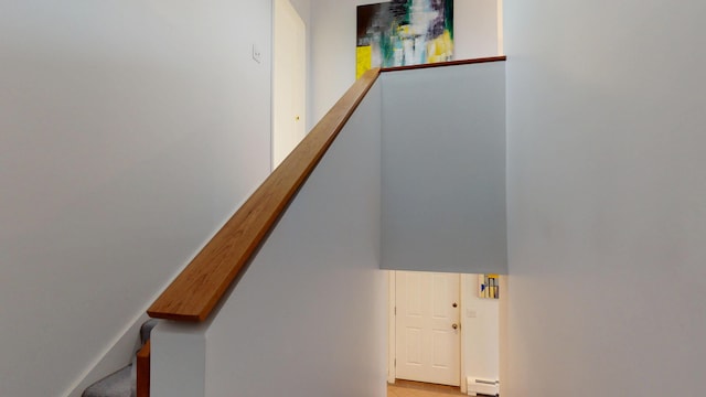 28 Meadow Ln, Brewer, ME 04412 - stairs with baseboard heating