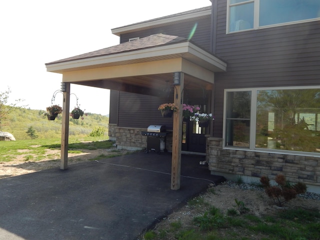 80 Pasture Ln, Brownfield, ME 04010 - view of patio / terrace featuring grilling area