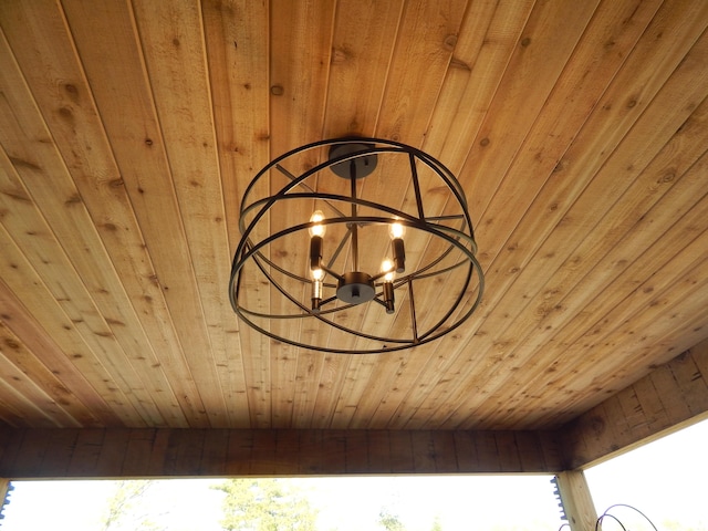 80 Pasture Ln, Brownfield, ME 04010 - exterior view of a chandelier