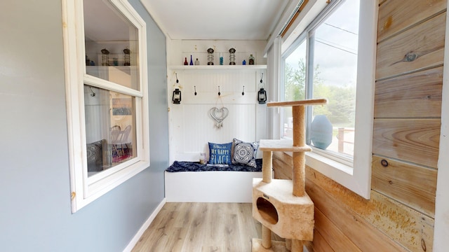 76 School St, Baldwin, ME 04024 - sitting room featuring wood finished floors and baseboards