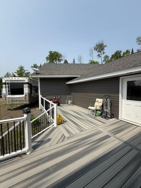 1027 Gardner Creek Rd, Wade, ME 04786 - view of deck