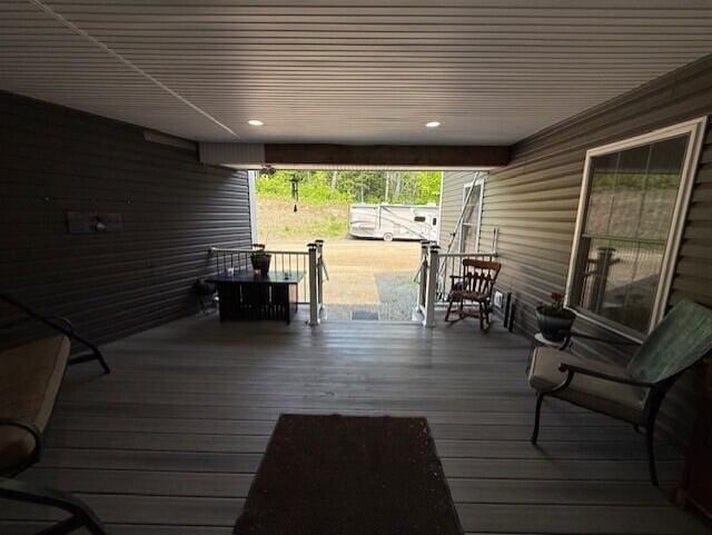 1027 Gardner Creek Rd, Wade, ME 04786 - view of wooden deck