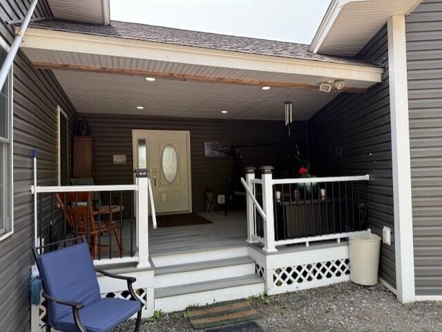 1027 Gardner Creek Rd, Wade, ME 04786 - view of wooden terrace