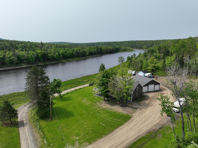 1027 Gardner Creek Rd, Wade, ME 04786 - aerial view of a heavily wooded area and a nearby body of water