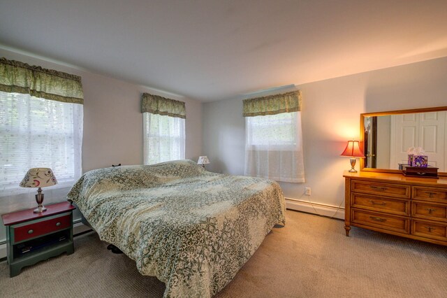 74 Spear Rd, Standish, ME 04084 - carpeted bedroom featuring a baseboard heating unit