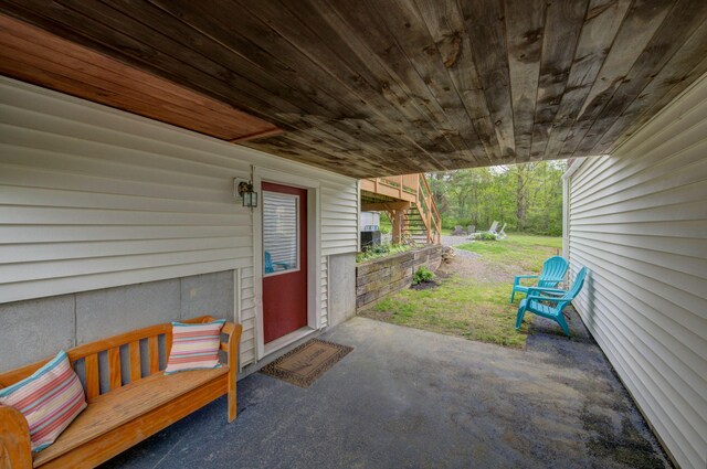 74 Spear Rd, Standish, ME 04084 - view of patio with stairs