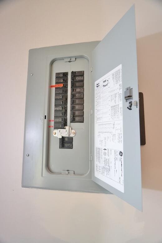 387 Nicolin Rd, Ellsworth, ME 04605 - utility room featuring electric panel