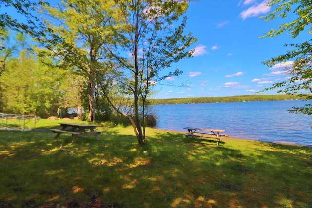 387 Nicolin Rd, Ellsworth, ME 04605 - view of grassy yard featuring a water view