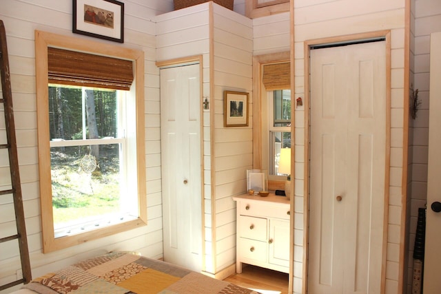 382 Riverbend Rd, Brownfield, ME 04010 - entryway with wood walls