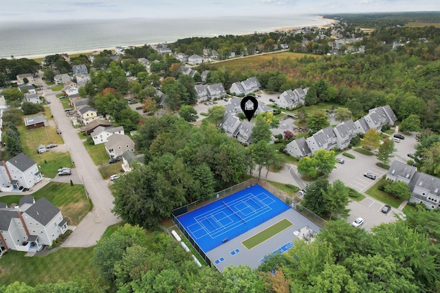 aerial perspective of suburban area