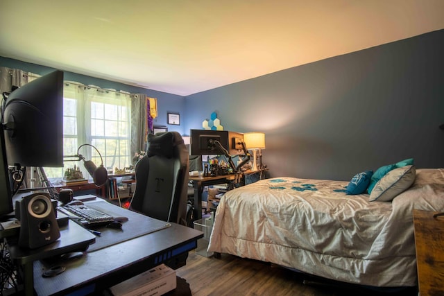 188 Boothbay Rd, Edgecomb, ME 04556 - bedroom with wood finished floors and a desk