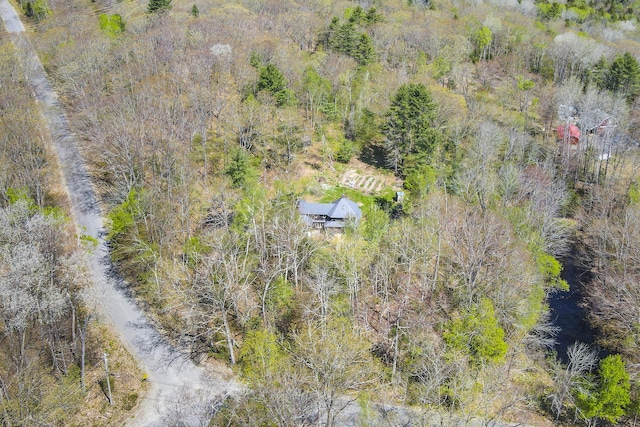 121 Heal Rd, Lincolnville, ME 04849 - drone / aerial view of a heavily wooded area