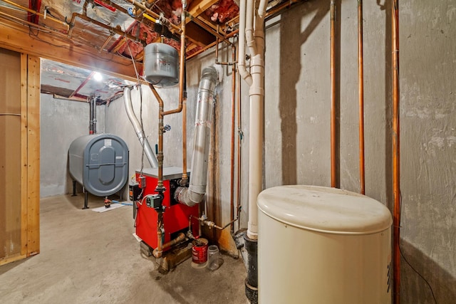 164 Dewitt Ave, Bangor, ME 04401 - utility room featuring heating fuel and a heating unit