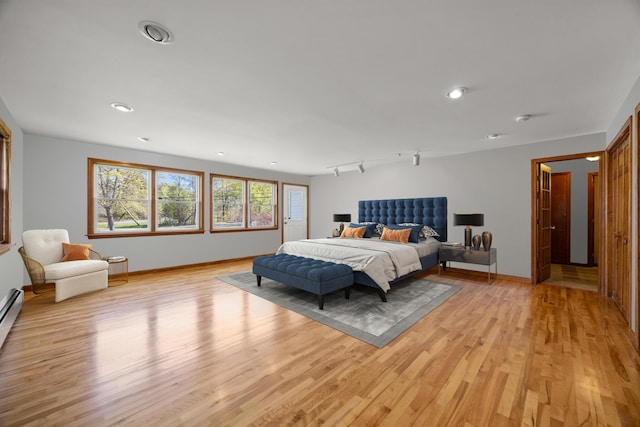 164 Dewitt Ave, Bangor, ME 04401 - bedroom featuring light wood-type flooring, recessed lighting, and baseboards