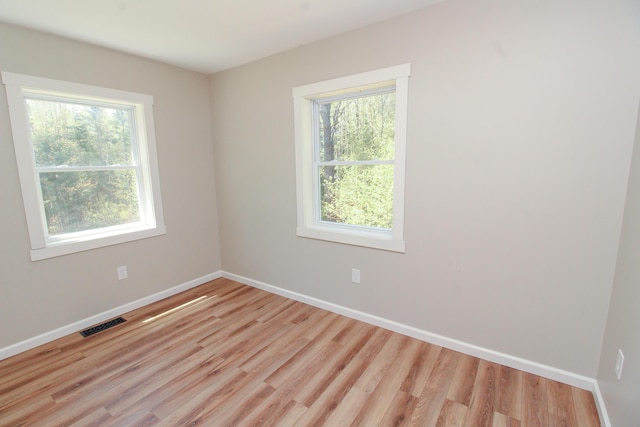 342 Spring Bridge Rd, Greenbush, ME 04418 - spare room with light wood-type flooring and baseboards