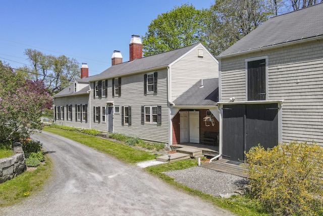 42 Winthrop St, Hallowell, ME 04347 - colonial home with a chimney