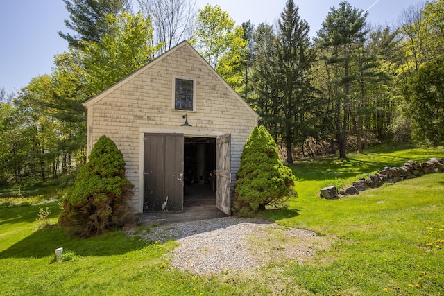42 Winthrop St, Hallowell, ME 04347 - garage with a storage shed