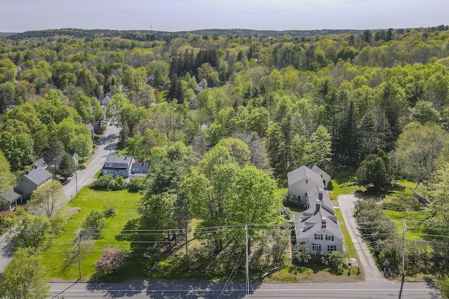 42 Winthrop St, Hallowell, ME 04347 - drone / aerial view of a heavily wooded area