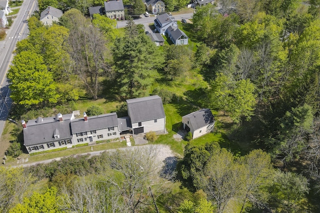 42 Winthrop St, Hallowell, ME 04347 - aerial perspective of suburban area